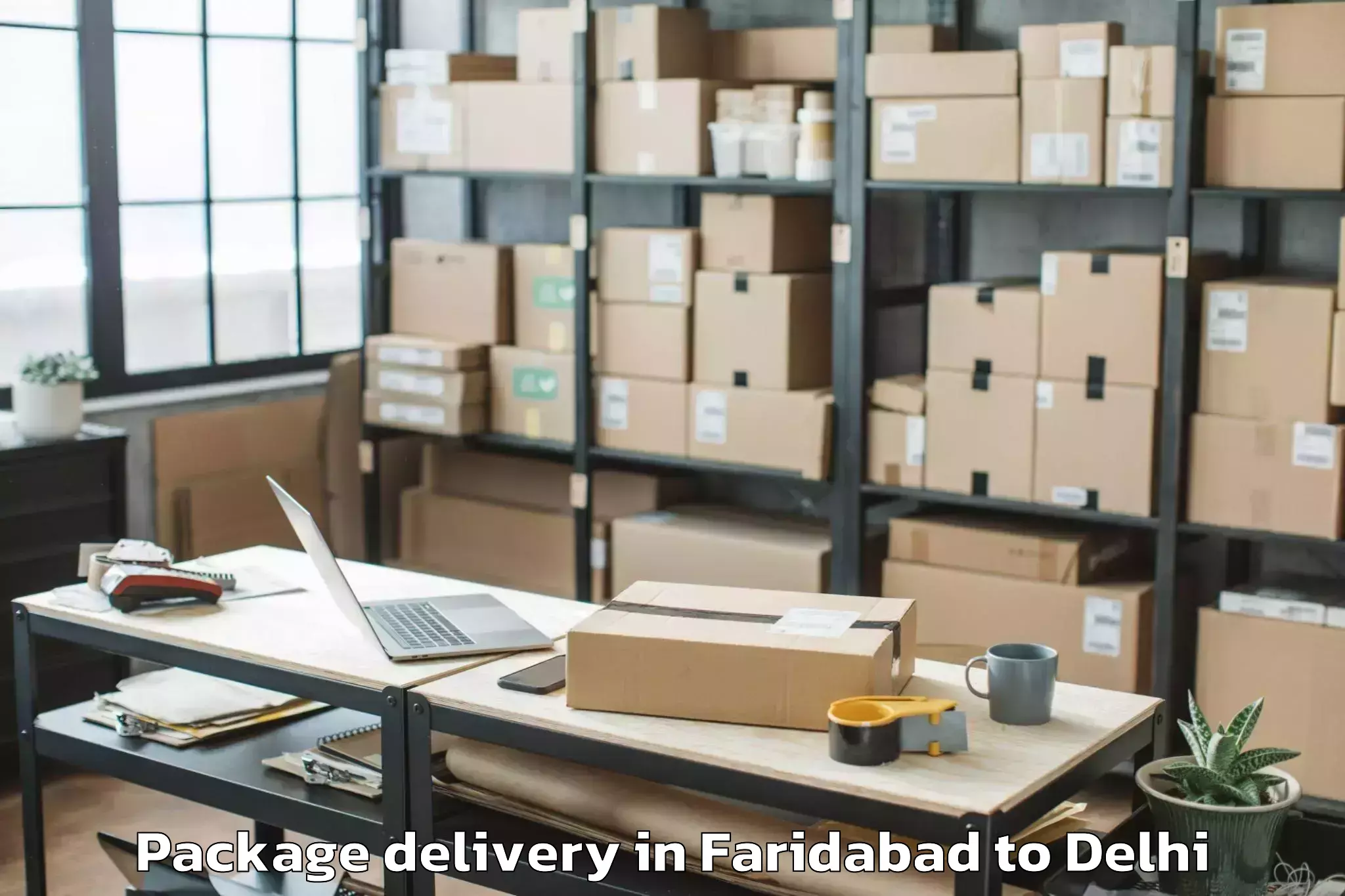 Get Faridabad to Jawaharlal Nehru University Ne Package Delivery